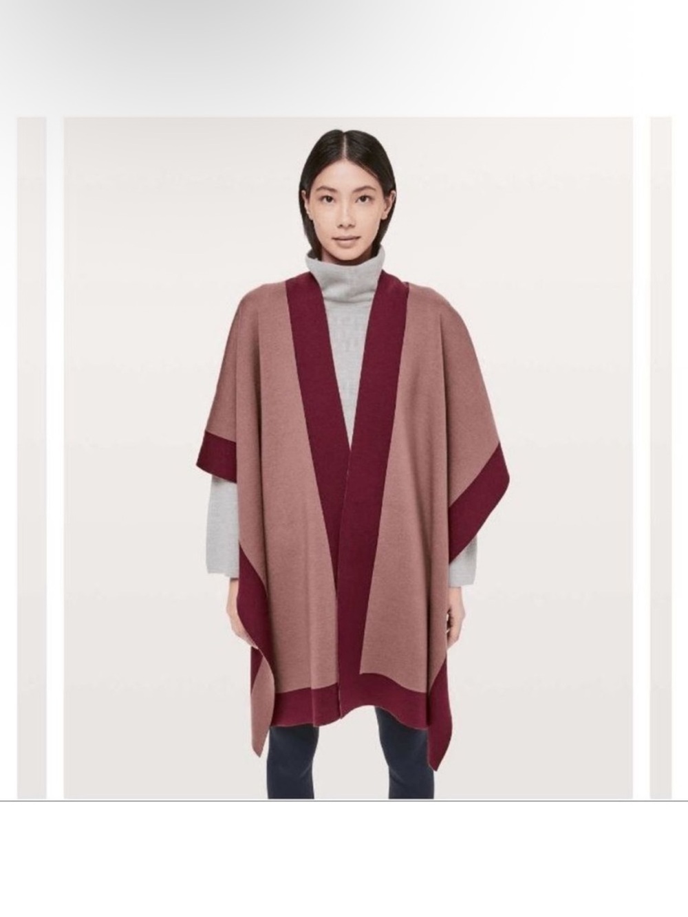 Lululemon maroon mauve bundle up wrap